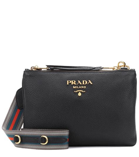 prada black crossbody leather|Prada adjustable crossbody handbags.